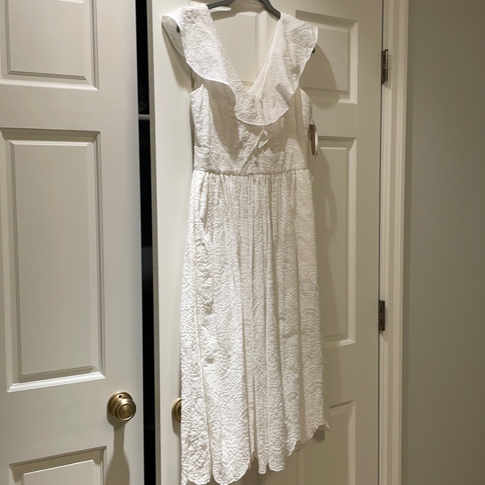 Cremiux White Eyelet Dress - New